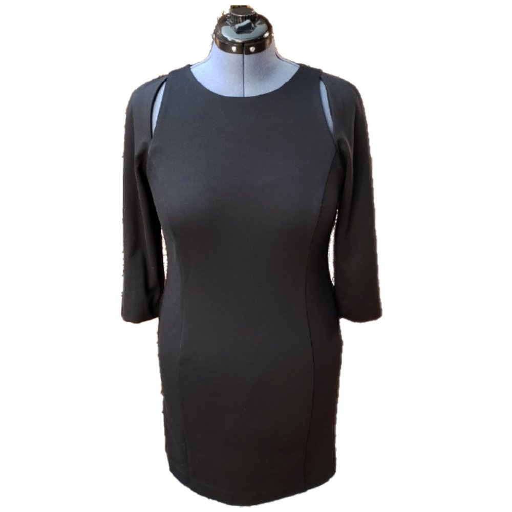 Michael Kors Perfect LBD! 3/4 sleeves Cutout Dress Women's Size 10